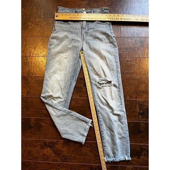 Madewell Jeans Womens 25T Blue Denim The Perfect Vintage Crop Jean Fray Hem - Picture 4 of 6